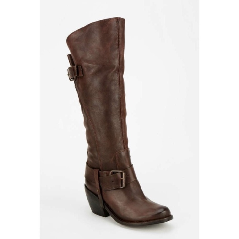 Dolce Vita Western Leather Over The Knee Boot